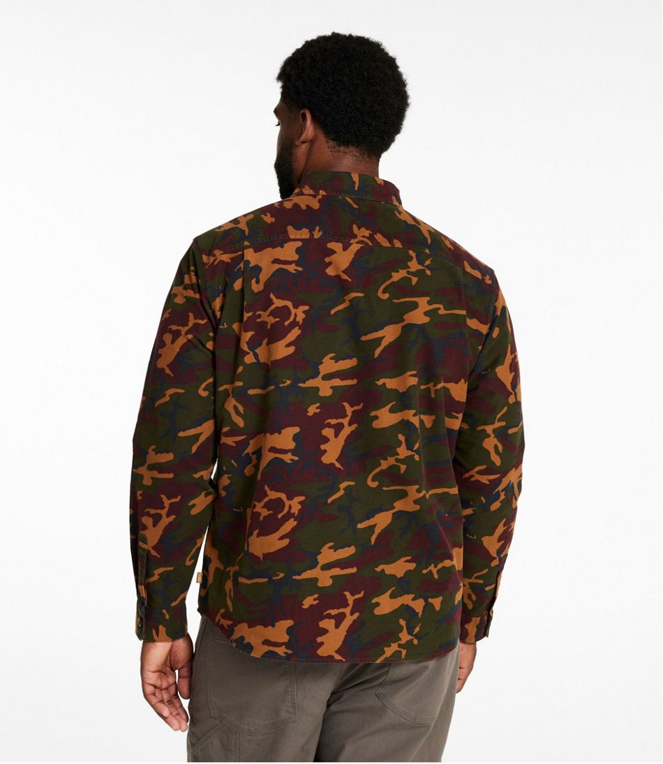 L.L.Bean For Sale | Men's Bean's Moleskin Shirt, Slightly Fitted Untucked Fit, Print