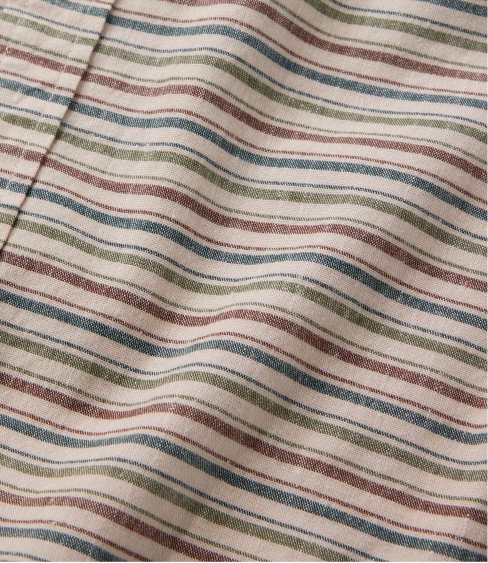 L.L.Bean For Sale | Men's Stonecoast Hemp Shirt, Long-Sleeve, Slightly Fitted Untucked Fit, Stripe