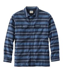 L.L.Bean Online | Men's Fleece-Lined Flannel Shirt, Traditional Fit, Stripe