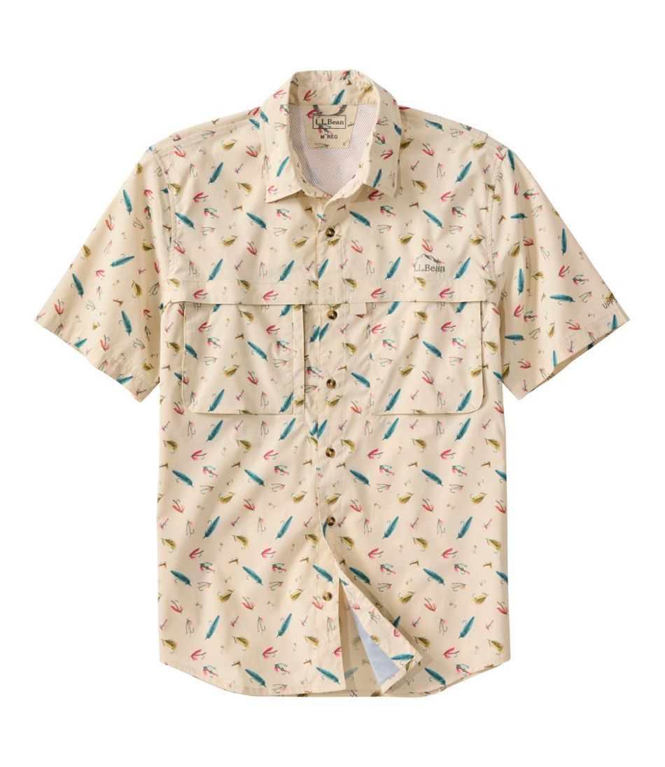 L.L.Bean Sale | Men's Tropicwear Shirt, Short-Sleeve Print