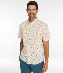 L.L.Bean Sale | Men's Tropicwear Shirt, Short-Sleeve Print