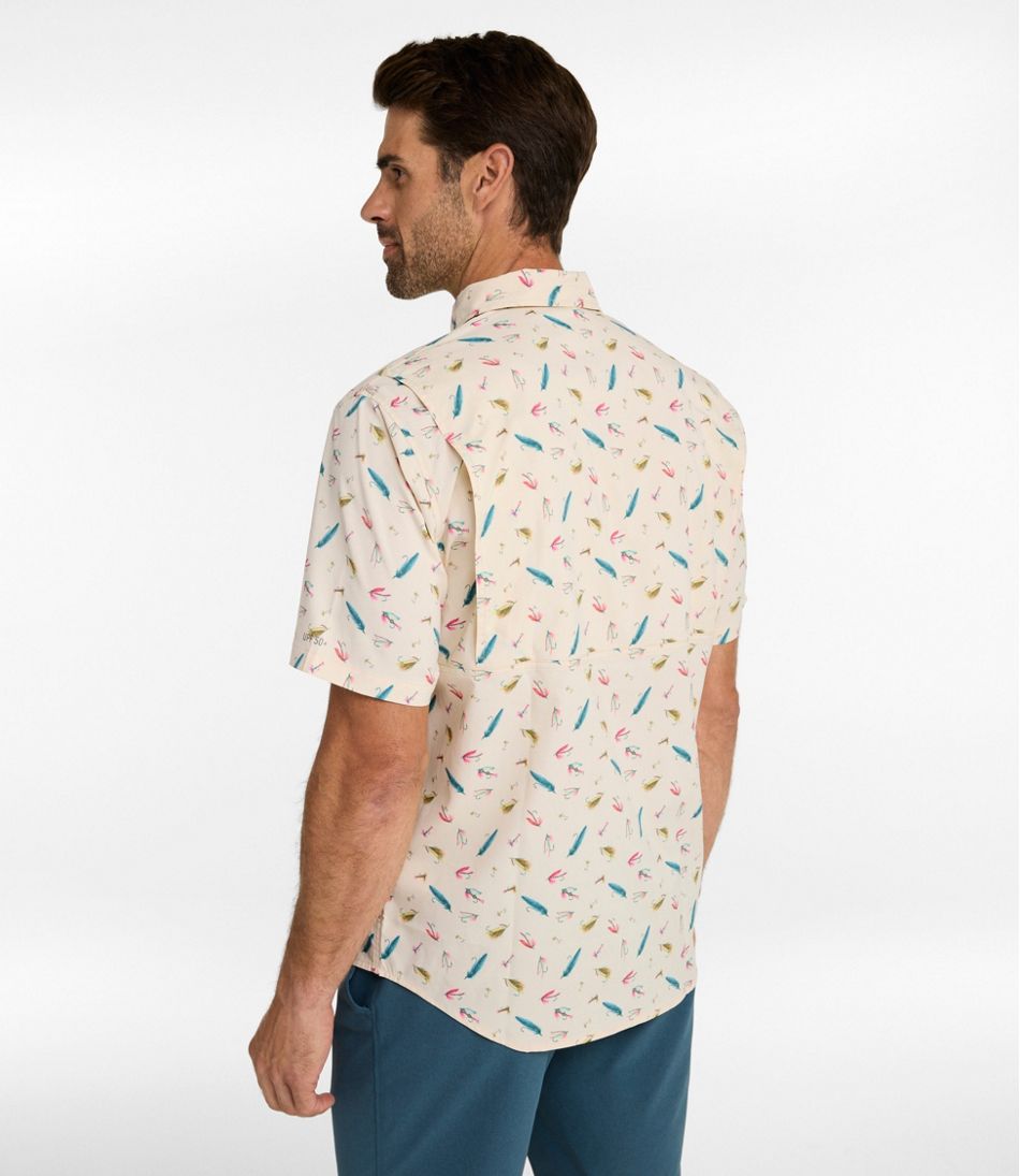 L.L.Bean Sale | Men's Tropicwear Shirt, Short-Sleeve Print
