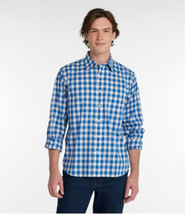 L.L.Bean Sale | Men's Bean's Wrinkle-Free Everyday Shirt, Traditional Untucked Fit, Plaid, Long-Sleeve