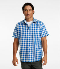 L.L.Bean New | Men's Bean's Wrinkle-Free Everyday Shirt, Traditional Untucked Fit, Plaid, Short-Sleeve