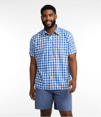 L.L.Bean New | Men's Bean's Wrinkle-Free Everyday Shirt, Traditional Untucked Fit, Plaid, Short-Sleeve