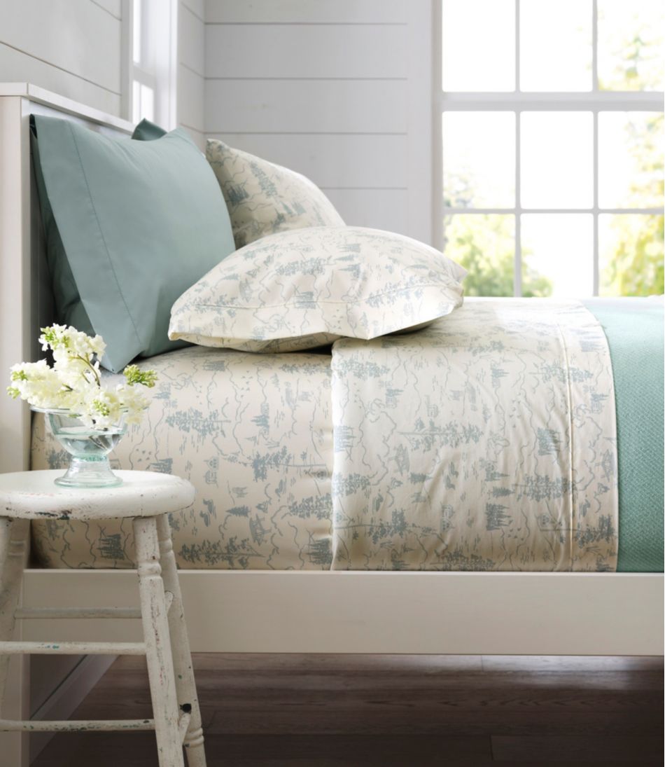 L.L.Bean On Sale | 280-Thread-Count Pima Cotton Percale Pillowcases, Set of Two