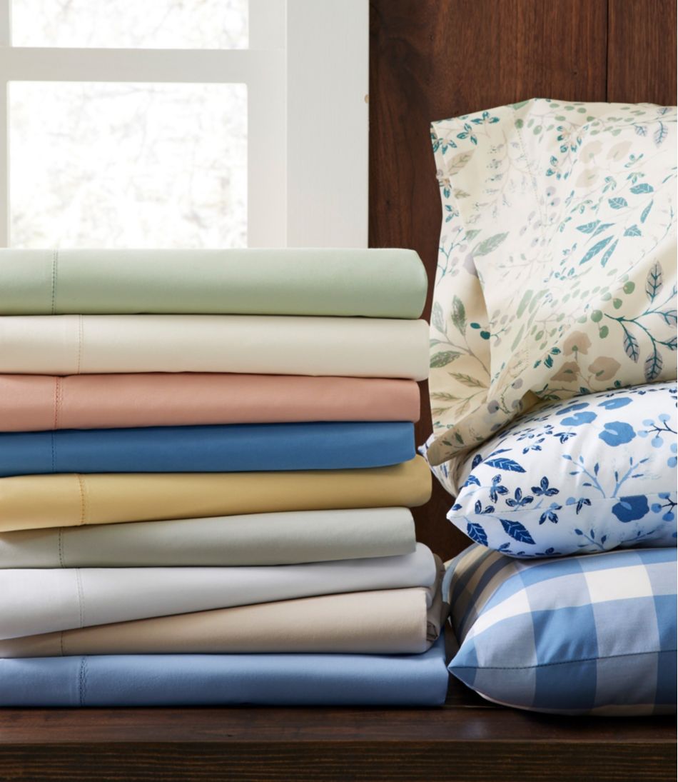 L.L.Bean On Sale | 280-Thread-Count Pima Cotton Percale Pillowcases, Set of Two