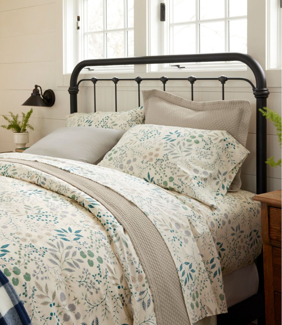 L.L.Bean US | 280-Thread-Count Pima Cotton Percale Sheet Set, Print