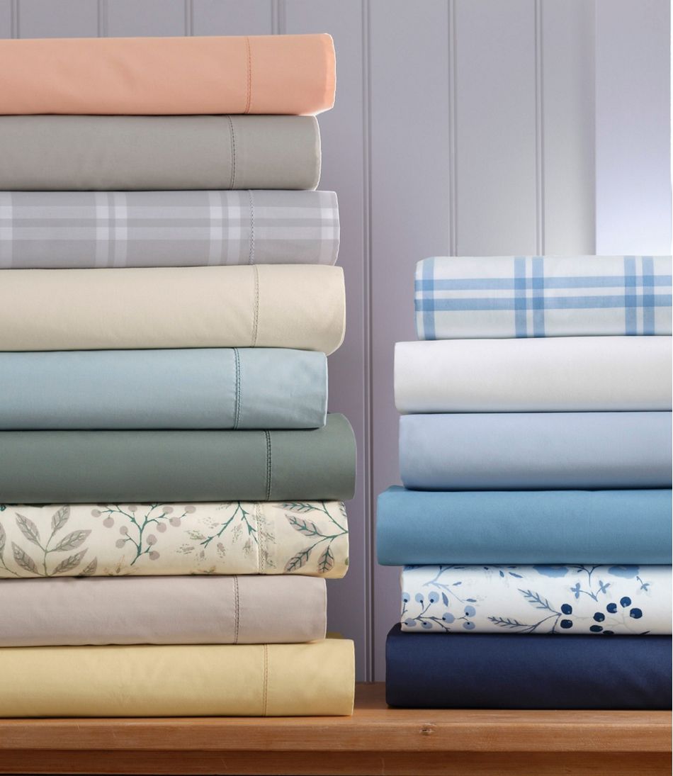 L.L.Bean US | 280-Thread-Count Pima Cotton Percale Sheet Set, Print