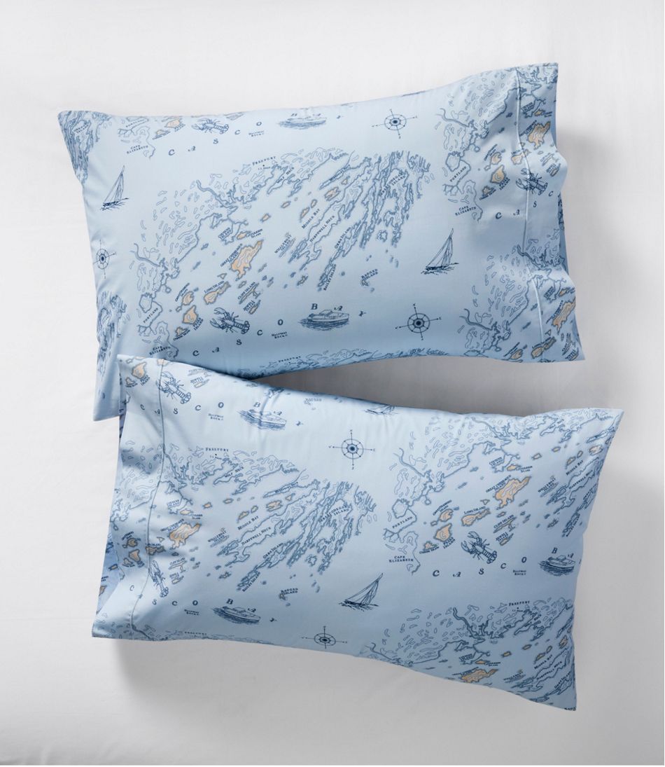 L.L.Bean | Nautical Map Percale Sheet Collection