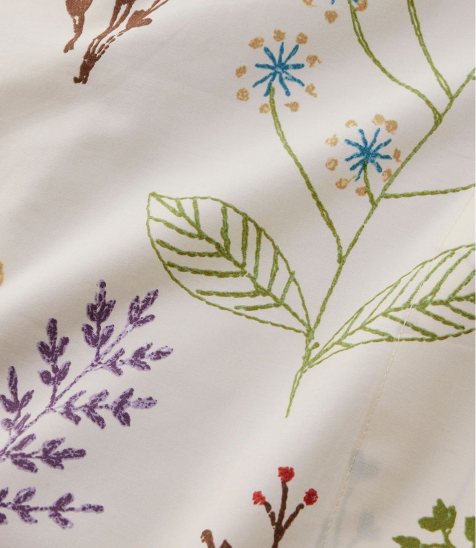 L.L.Bean Sale | Botanical Floral Percale Sheet Collection