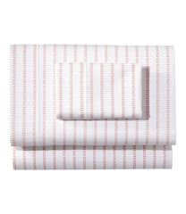 L.L.Bean | Sunwashed Percale Sheet Collection, Stripe Leaf