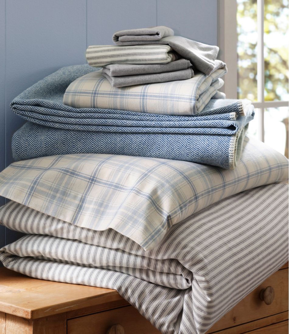 L.L.Bean Outlet | Washable Wool Blanket, Herringbone