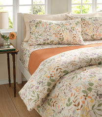 L.L.Bean Discount | Birch Floral Flannel Comforter Cover Collection