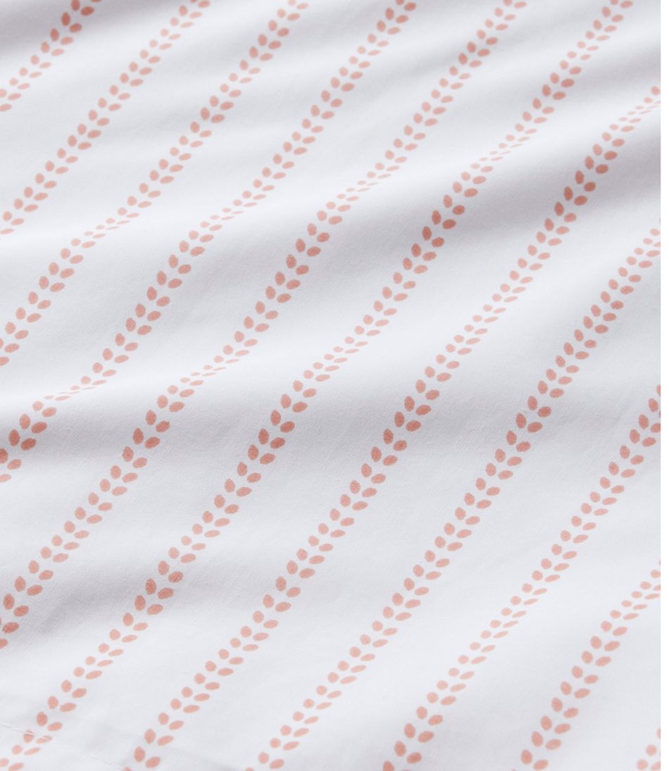 L.L.Bean For Sale | Sunwashed Percale Comforter Cover, Stripe Leaf