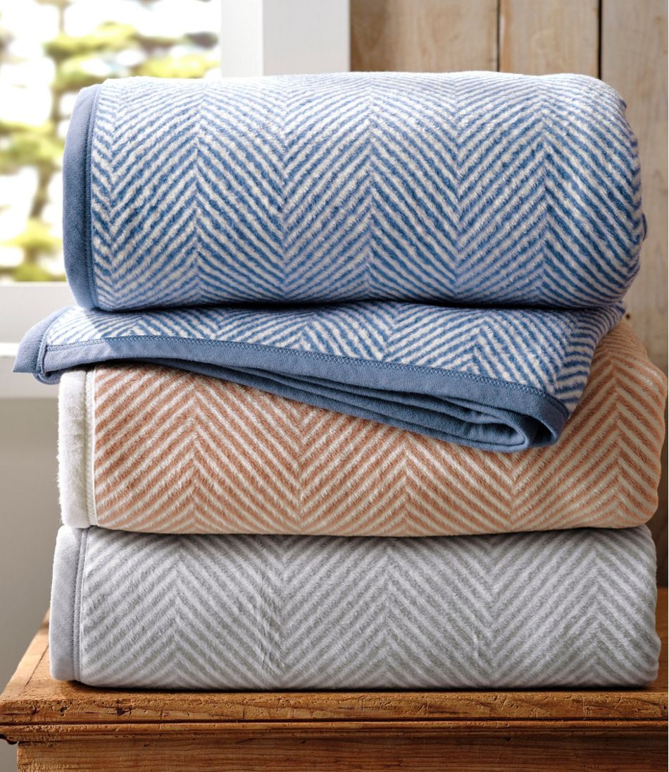 L.L.Bean Online | ChappyWrap Cozy Throw Blanket, Herringbone