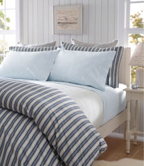 L.L.Bean Online | Sunwashed Percale Comforter Cover, Stripe