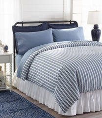L.L.Bean Online | Sunwashed Percale Comforter Cover, Stripe