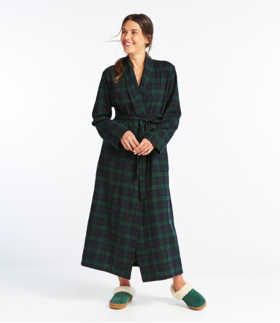 L.L.Bean Online | Women's Scotch Plaid Flannel Robe