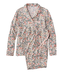 L.L.Bean Sale | Women's Super-Soft Shrink-Free Pajama Set, Button-Front
