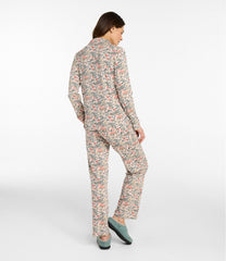 L.L.Bean Sale | Women's Super-Soft Shrink-Free Pajama Set, Button-Front