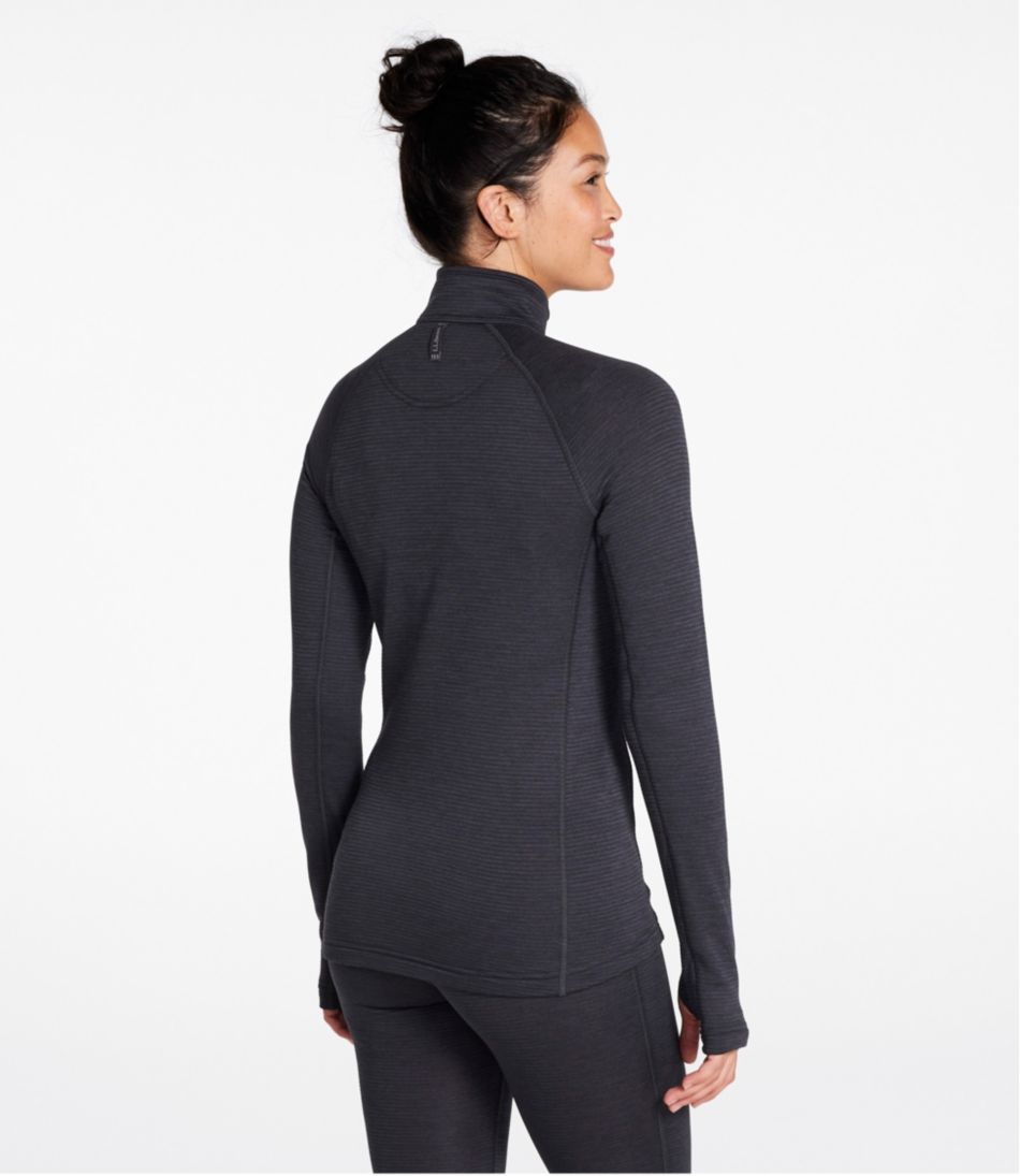 L.L.Bean For Sale | Women's Midweight Base Layer Crew Top, 1/4 Zip