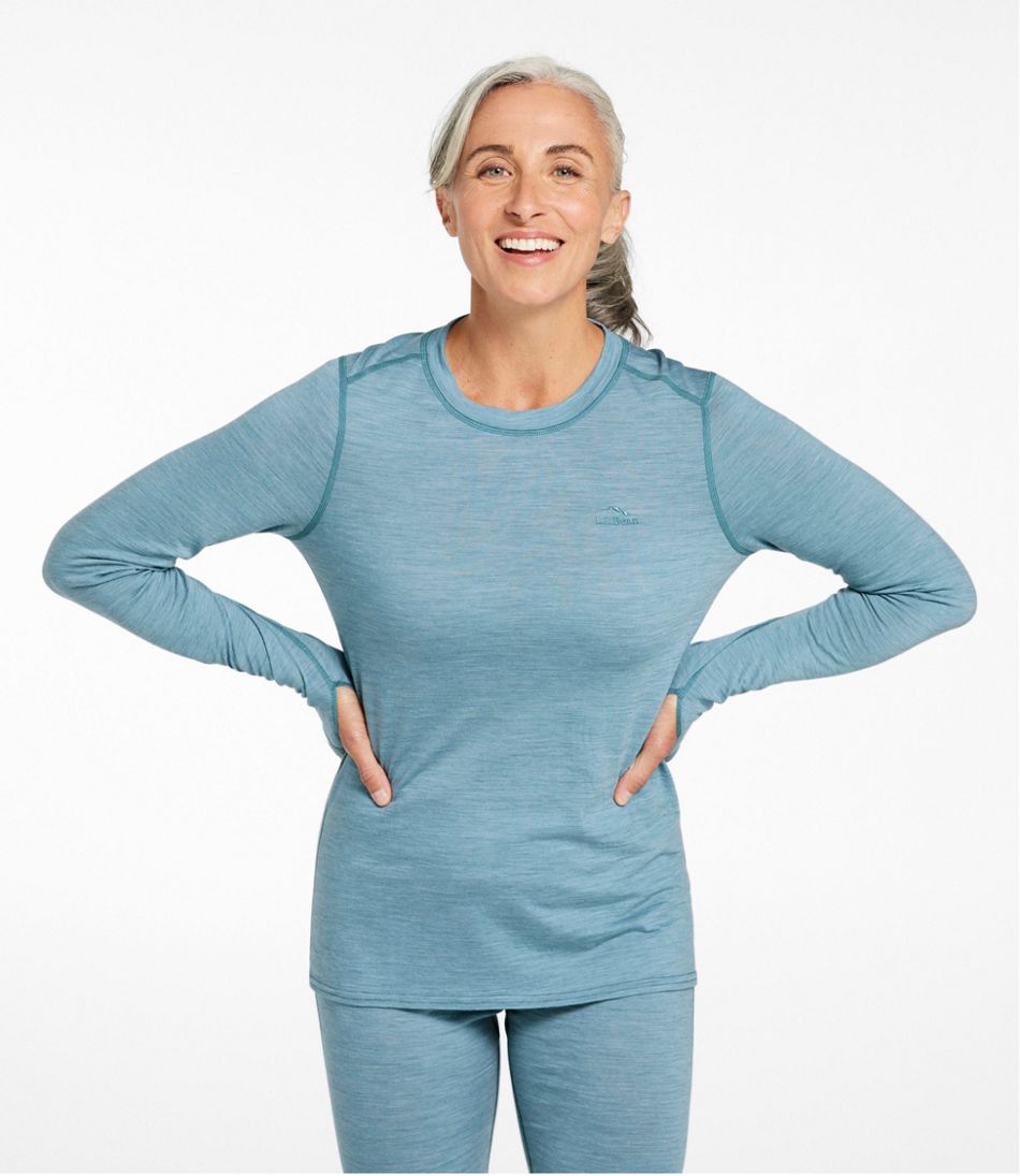 L.L.Bean New | Women's Cresta Ultralight 150 Crew Top, Stripe