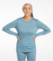 L.L.Bean New | Women's Cresta Ultralight 150 Crew Top, Stripe