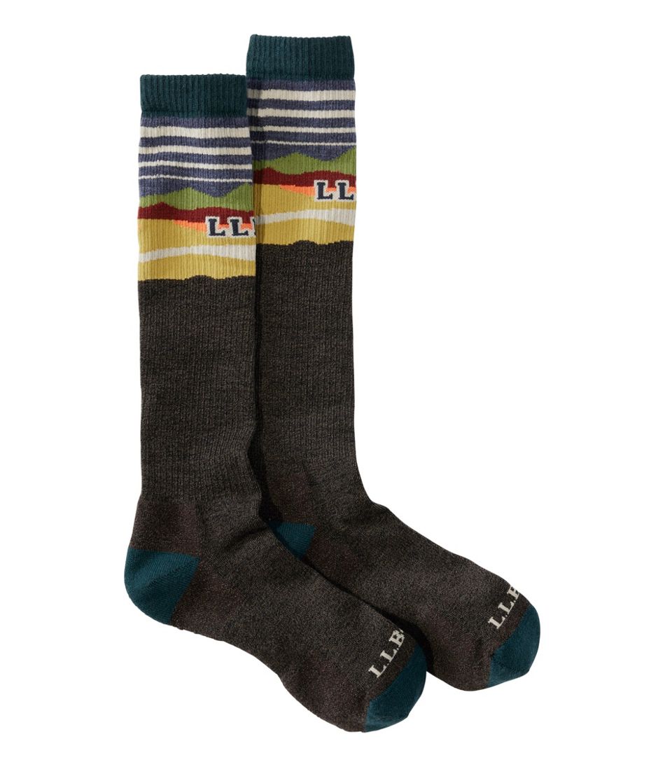 L.L.Bean Sale | Adults' Katahdin Over the Calf Hiker Socks, Mountain