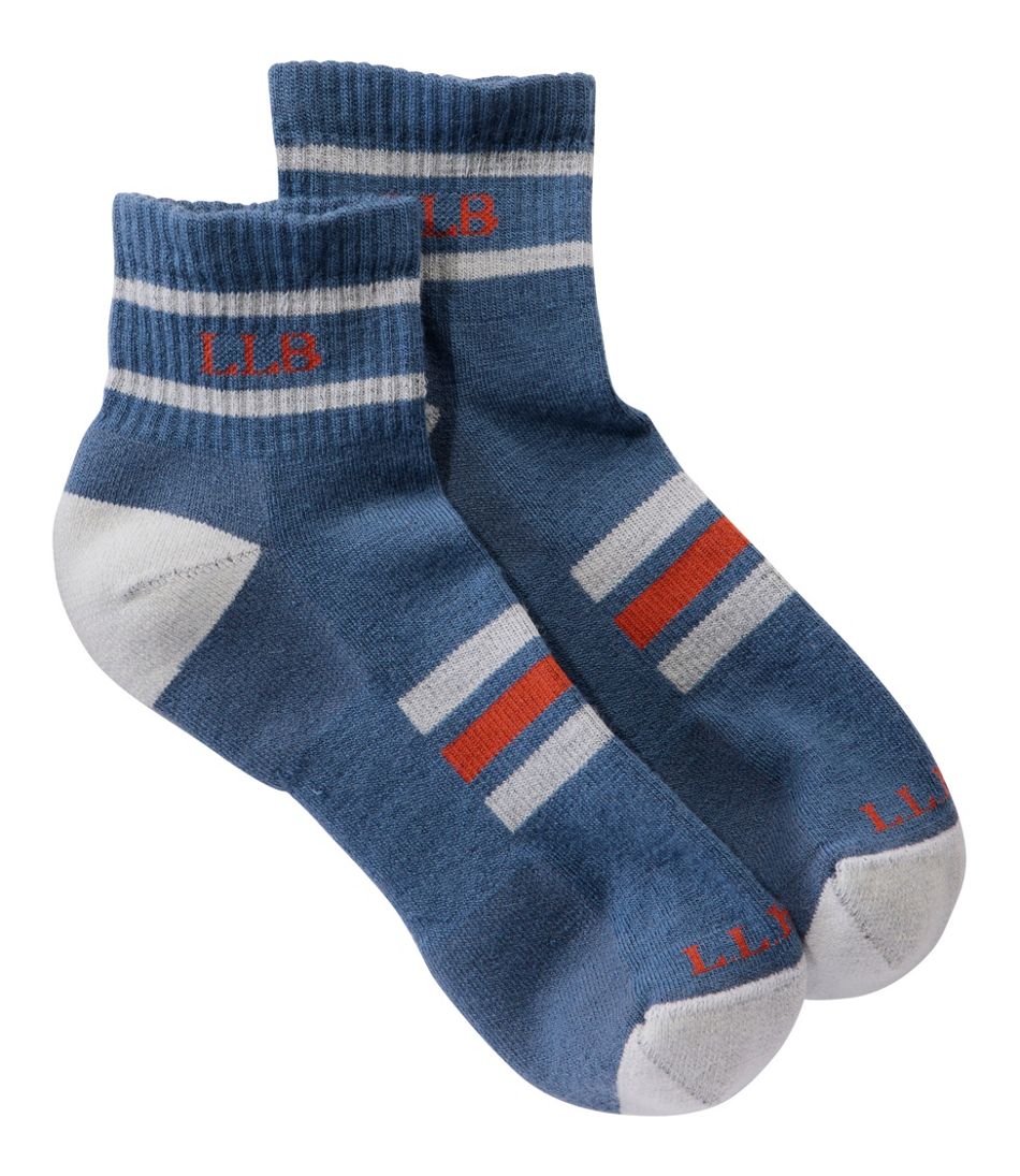 L.L.Bean Online | Adults' Katahdin Hiker Socks, 1/4 Crew Stripe