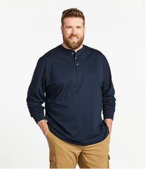L.L.Bean Sale | Men's Carefree Unshrinkable Tee, Traditional Fit, Long-Sleeve Henley