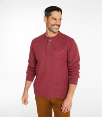 L.L.Bean Online | Men's Katahdin Iron Works® Bonded Waffle Fleece Henley
