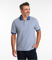 L.L.Bean US | Men's Premium Double L® Polo, Banded Short-Sleeve Without Pocket Stripe