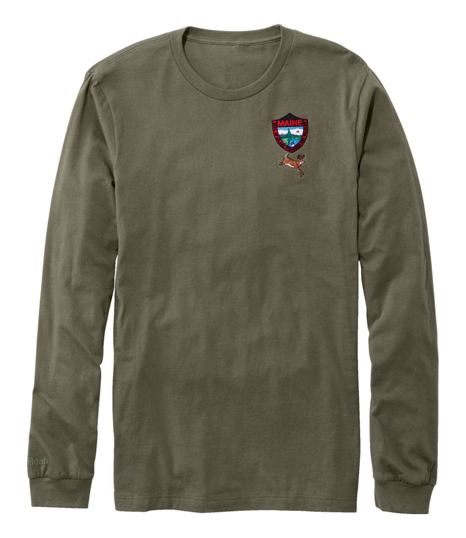 L.L.Bean For Sale | Men's MIF&W Tee, Long-Sleeve White-Tailed Deer