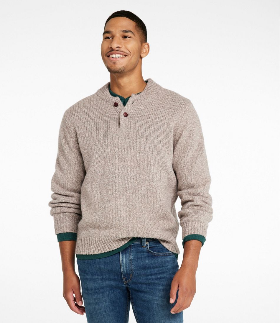 L.L.Bean US | Men's Classic Ragg Wool Sweater, Henley