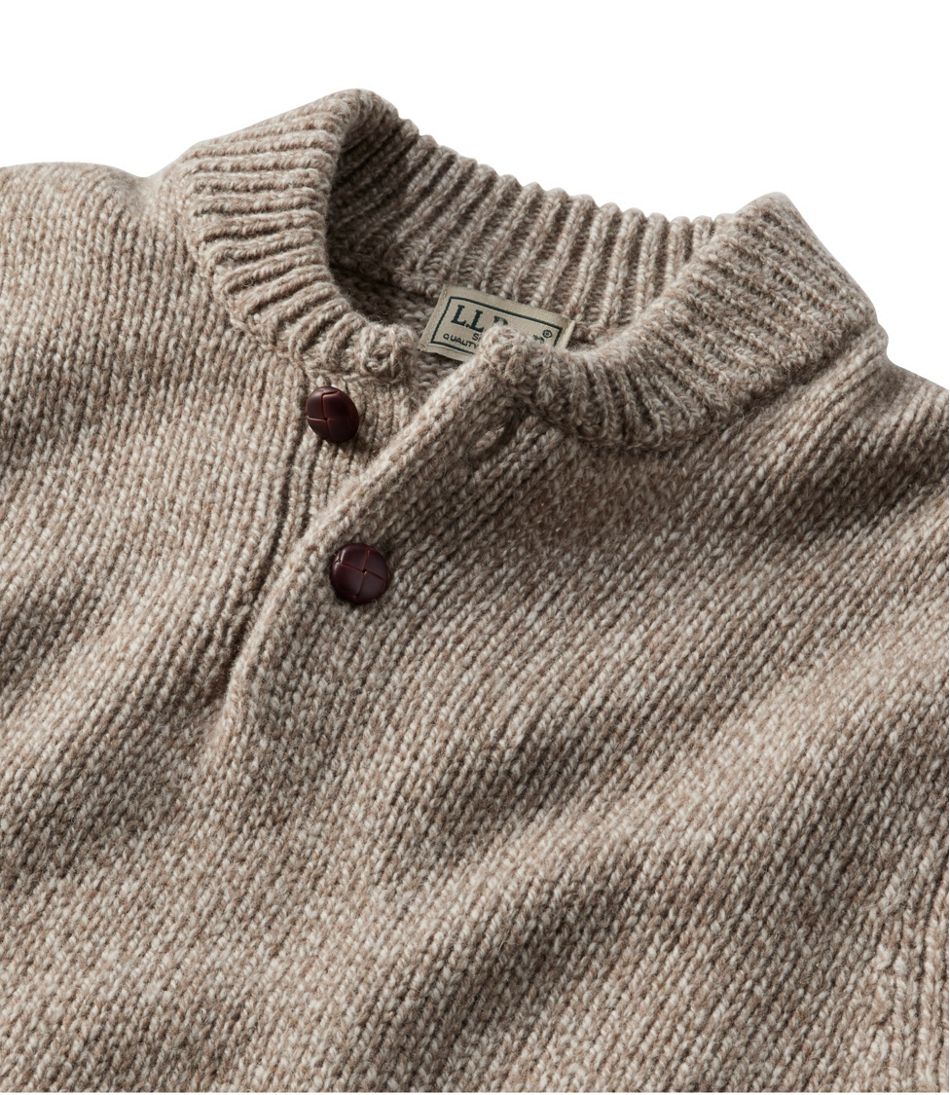 L.L.Bean US | Men's Classic Ragg Wool Sweater, Henley