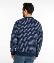 L.L.Bean For Sale | Men's Bean's Classic Ragg Wool Sweater, Crewneck, Bird's-Eye