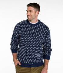 L.L.Bean For Sale | Men's Bean's Classic Ragg Wool Sweater, Crewneck, Bird's-Eye