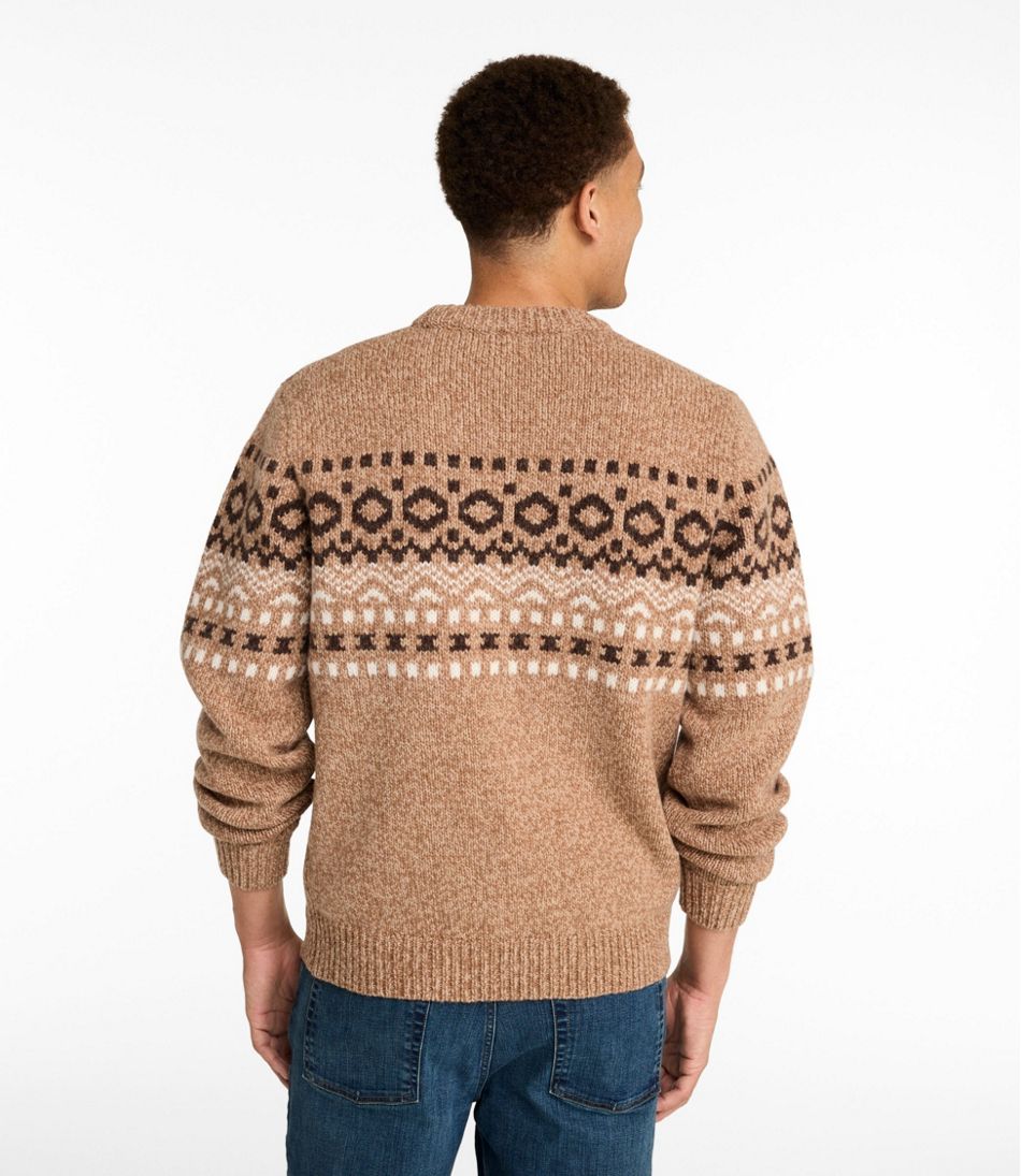 L.L.Bean Outlet | Men's Bean's Classic Ragg Wool Sweater, Crewneck, Fair Isle