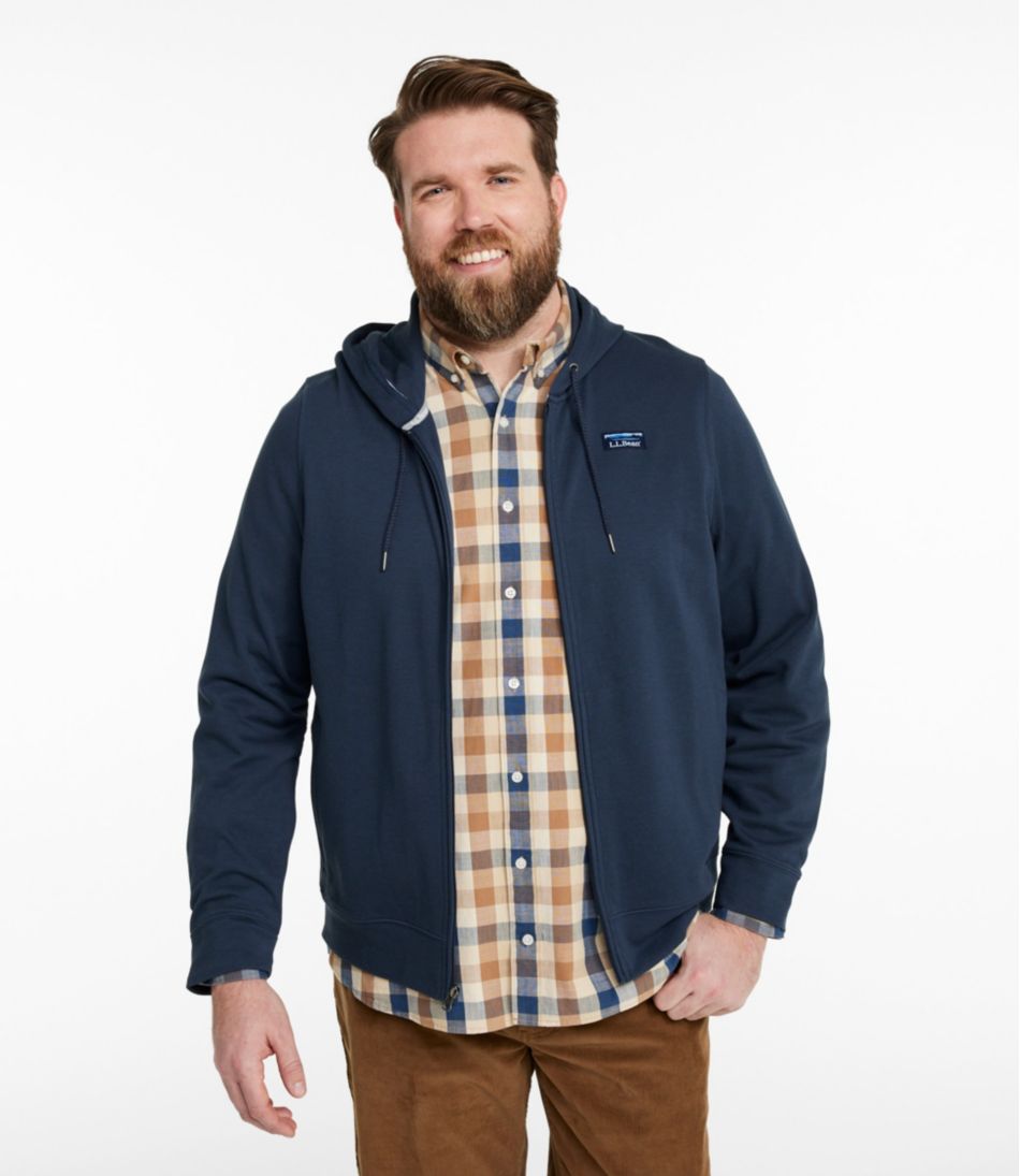 L.L.Bean Discount | Men's Comfort Stretch Performance® Piqué, Full-Zip Hoodie