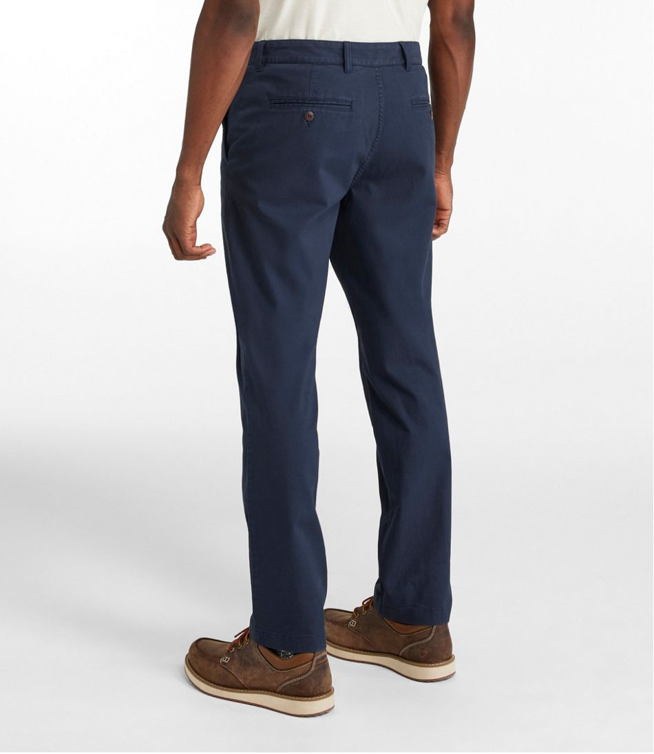 L.L.Bean Discount | Men's Lakewashed® Stretch Khakis, Standard Athletic Fit, Tapered Leg