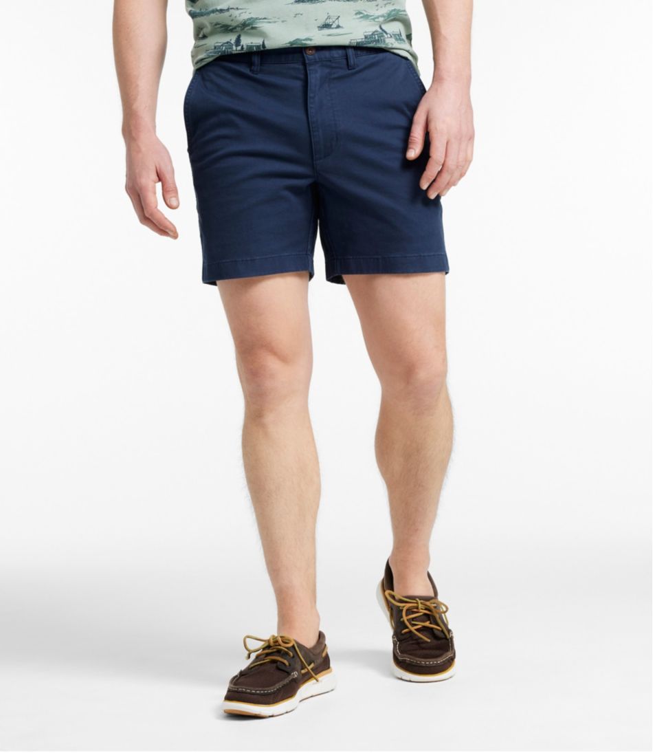 L.L.Bean Sale | Men's Lakewashed® Stretch Khaki Shorts, 6"