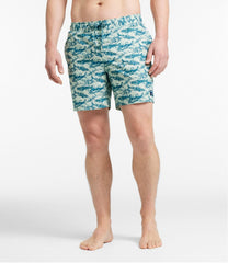 L.L.Bean Outlet | Men's Vacationland Stretch Swim Trunks, Print, 6"