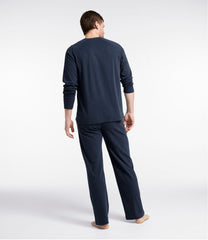 L.L.Bean On Sale | Men's Bean's Cotton Knit Pajamas, Henley PJ Set