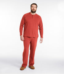 L.L.Bean On Sale | Men's Bean's Cotton Knit Pajamas, Henley PJ Set