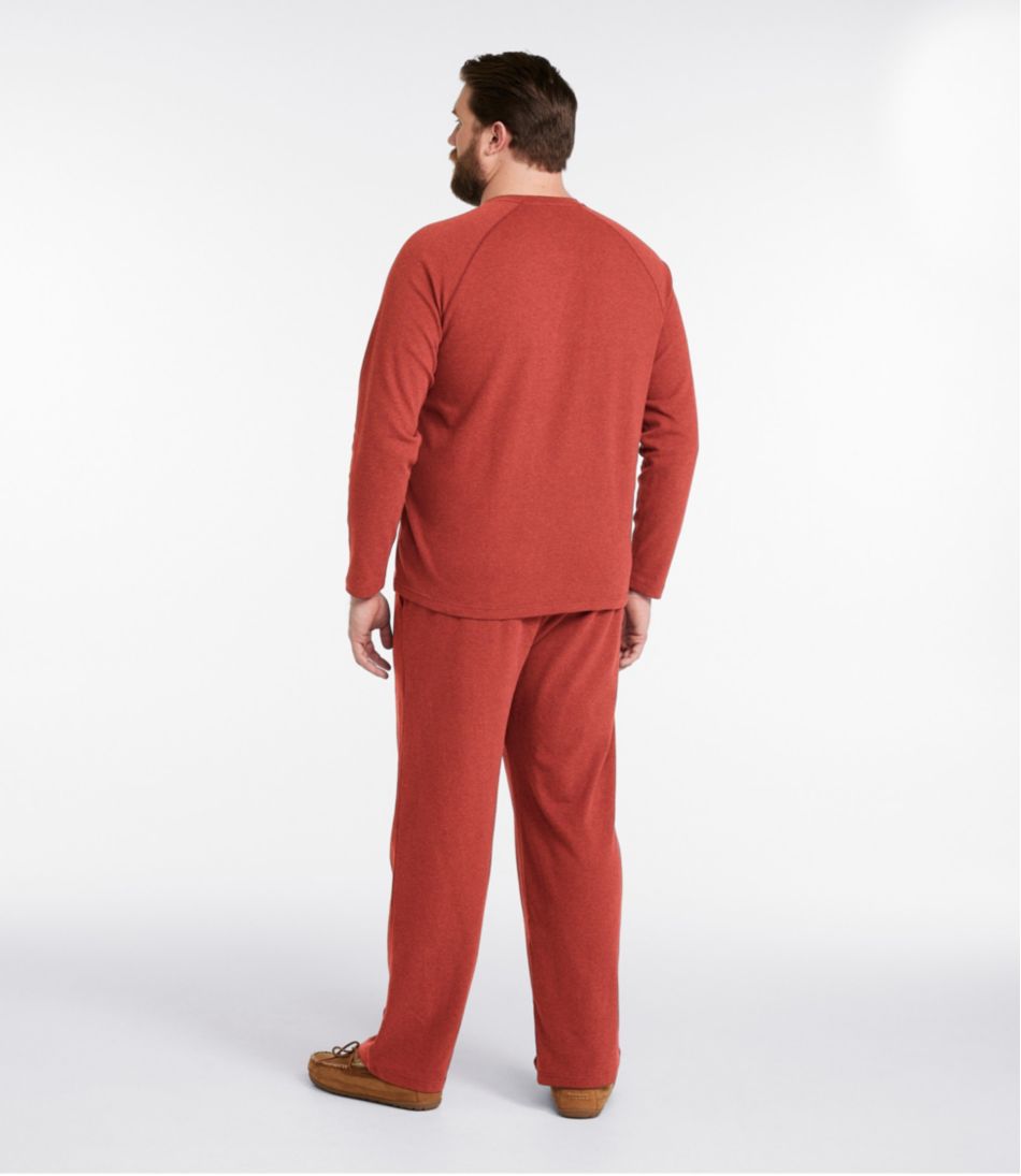 L.L.Bean On Sale | Men's Bean's Cotton Knit Pajamas, Henley PJ Set
