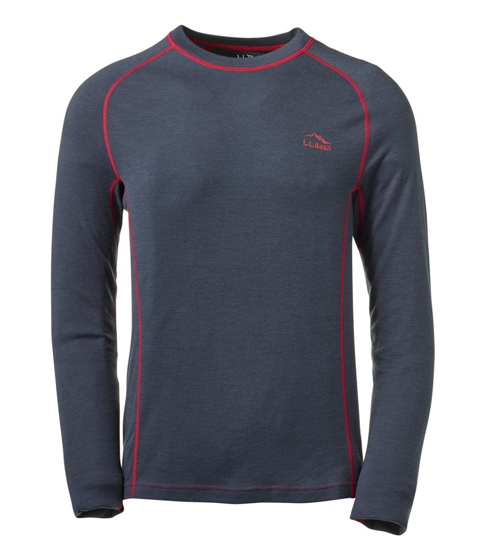 L.L.Bean Discount | Men's Cresta Wool Midweight 250 Crew Top