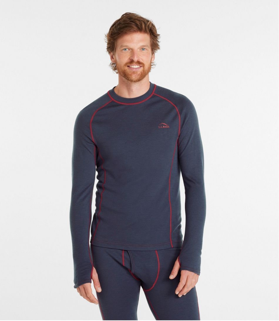 L.L.Bean Discount | Men's Cresta Wool Midweight 250 Crew Top