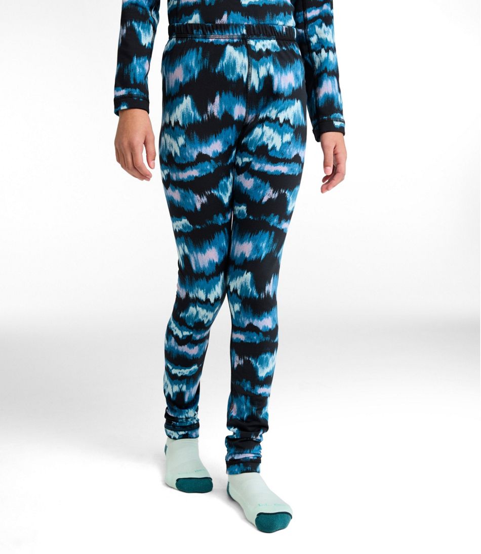L.L.Bean Sale | Kids' Wicked Warm Long Underwear, Expedition-Weight Print Pants
