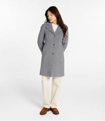 L.L.Bean New | Women's Classic Lambswool Polo Coat, Three-Quarter Length